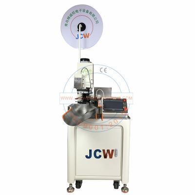 China Automatic Wire Crimping JCW-CST01 Fully automatic wire cutting stripping crimping machine car connector crimping twisting equipment for sale