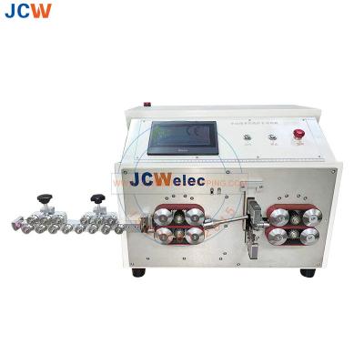 China Cutting Automatic Wire Cutting and Stripping Machine Multicore Outer Jacket and Inner Cable peeling strip JCW-CS15 for sale