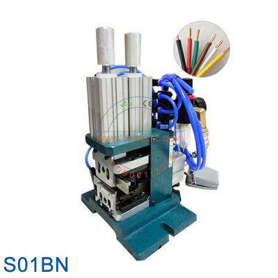 China Stripping JCW-S01 Pneumatic wire cutting stripping machine semi-automatic cutter stripper for sale