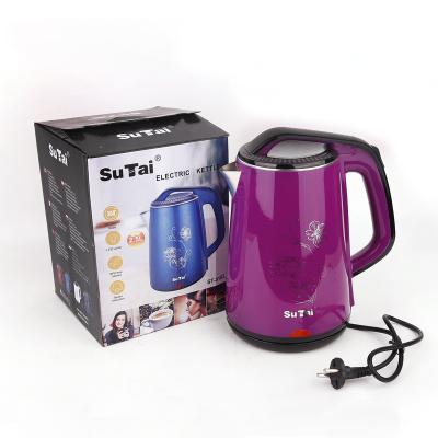 China 360 Degree Base Stainless Steel Cat Tea Kettle OEM Stainless Steel Thermo Electric Kettle Cordless Purple Electric Kettle for sale