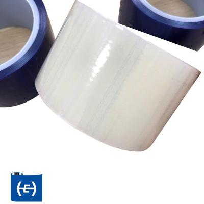 China Moisture Proof Self Adhesive Blue And Transparent PE Protective Film Plastic Temporary Protective Tape for sale