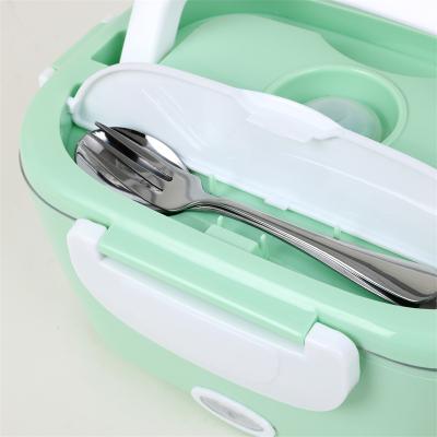 China Original factory low power consumption green-blue food Heater Multifunction Electric Lunch Box for sale