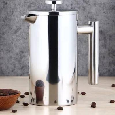 China WITH LID Factory OEM Produce Double Wall Insulation Press Stainless Steel Coffee French Press for sale