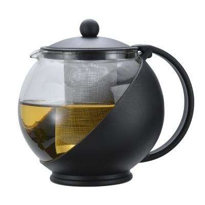 China Chinese Wholesale Viable Unique High Temperature Resistant Coffee and Tea Sets Borosilicate Glass Teapot with Infuser for sale