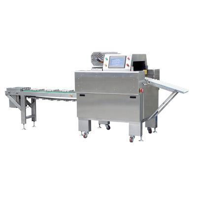 China Automatic Food Supermarket Food Fruit Vegetable Food Tray Cling Wrapping Film Machine for sale