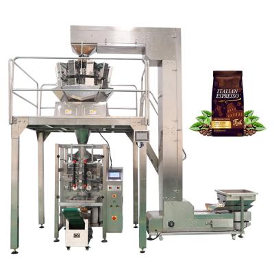 China Automatic Food and Packing Machine Auto Vertical Weighing Coffee Bean Packing Machine for sale