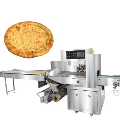 China Automatic Food Bread Packaging Machine For Arabic Bread Pita Bread Pizza Crust Packing Machine for sale