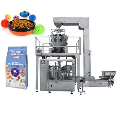 China Dry food pet food packing machine for dog and cat food doypack zipper bag premade bag packaging machine for sale