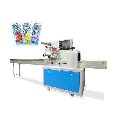 China Automatic Portable Food Guangdong Small Plastic Bag Ice Cream Ice Popsicle Flow Packaging Machine for sale