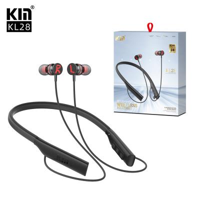 China Sustainable KM Magnetic plug-in memory card neck hanging sports, running, music, gaming, long battery life 5.0 in ear Bluetooth earphones for sale