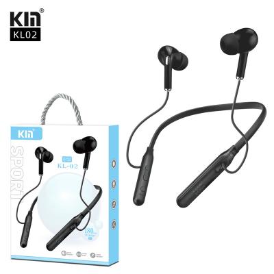 China Sustainable KM Bluetooth earphones with dual ear wireless sports running neck hanging collar, in ear stereo hanging Bluetooth KL-02 GOOD for sale