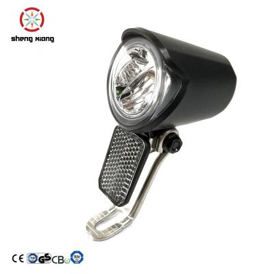 China PP 6-48v e-bike light for bicycle dinner front shine light with reflector for sale