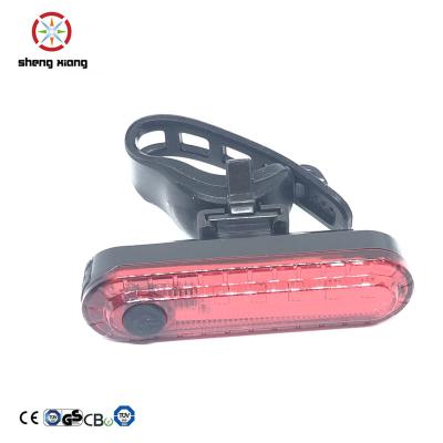 China ABS Waterproof Safety Tail Light Mountain Bicycle Light USB Charging Bike Led Rear Lamp for sale