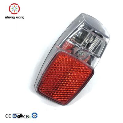 China Bicycle Battery Rear Light ON - OFF Vintage 1 Led With IPX2 Waterproof SET ON Fender for sale