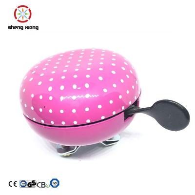 China Metal Custom Design 80mm Ding Dong Bicycle Bell Bike Bell Printed for sale