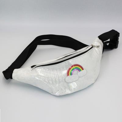 China Fashion Fanny Pack Waist Bag Waterproof Holographic Reflective Women Running Belt For Sports for sale