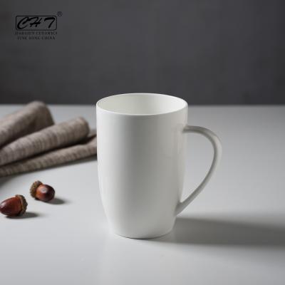 China Sustainable Wholesale Fine Bone China Coffee Mug Custom Printed White Sublimation Mug for sale