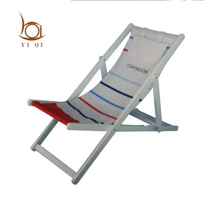 China Sun Canvas Solid Wood Wooden Lounge Chair for sale