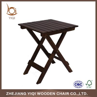 China Solid Wood Solid Wood Outdoor Folding Table for sale