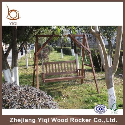 China Outdoor Patio Swing Chair Wooden Patio Swing Chair For Adults for sale