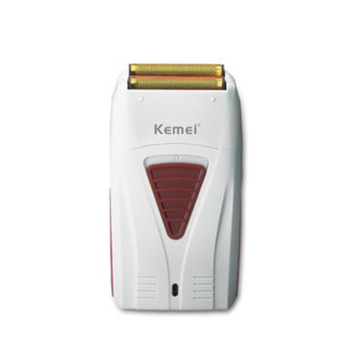 China Triple Blade Kemei 3382 Barber Finish Electric Shaver for Men USB Rechargeable Cordless Beard Swapping Aluminum Mesh Shaving Machine for sale