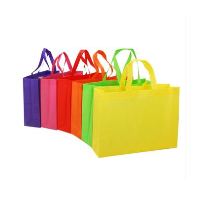 China Recyclable Nonwoven Film Color Print Bag Environmental Protection Tote Bag Takeaway Printing Logo for sale