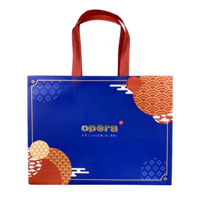 China Recyclable Fashion Style Reusable Eco-Friendly Biodegradable Waterproof Foldable Nonwoven Shopping Bag For Gift Packing for sale