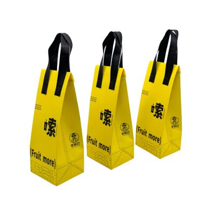 China Portable recyclable new style fashionable eco-friendly waterproof oilproof customized non woven bag for food packing for sale