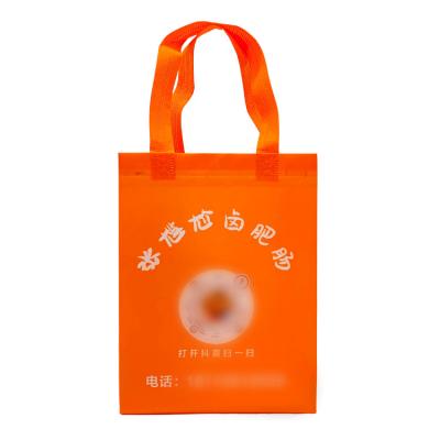 China Laminated Recyclable Bags Reusable Eco Friendly Non Woven Food Grocery Shopping Packaging PP Logo Material Custom Non Woven Bag for sale