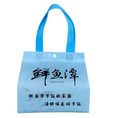 China Recyclable High Quality Restaurant Use Thermal Insulation Leakproof Bag With Custom Printed Pattern For Food Delivery for sale