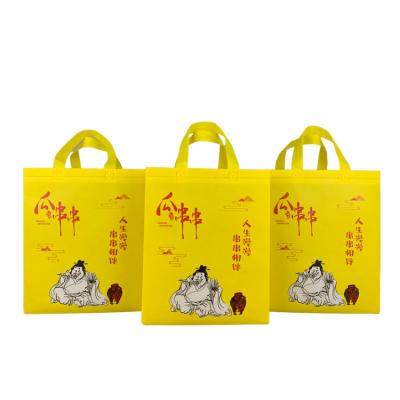 China Recyclable High Quality Waterproof Handle Thicken ECO Recycle Colored Thermal Nonwoven Insulation Cooler Bag For Delivery for sale