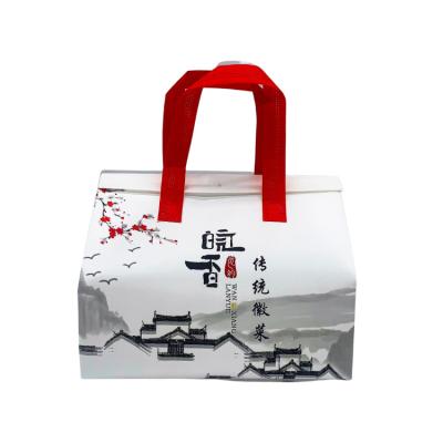 China Recyclable Popular Recommend Eco Recycle Thermal Waterproof And Leakproof Foldable Nonwoven Bag For Food Packaging for sale