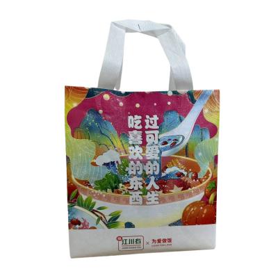 China China Recyclable Original Factory Customized Cheaper Price And Good Quality Eco Friendly Biodegradable Non Woven Handle RPET Bag For Purchasing for sale