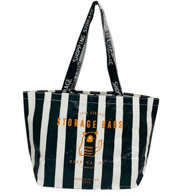 China Fashionable Large Capacity Waterproof Eco-friendly Customized Handled Recycle Clothes Handle PP Non Woven Shopping Bag for sale