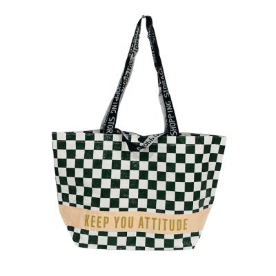 China Fashionable Large Capacity Waterproof Eco-friendly Customized Handled Recycle Clothes Handle PP Non Woven Shopping Bag for sale