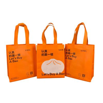 China Fashion Recyclable Style Waterproof Thermal Insulated Reusable Non Woven Shopping Bag With Customize Logo For Takeaway for sale