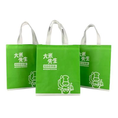 China Fashion Recyclable Style Waterproof Thermal Insulated Reusable Non Woven Shopping Bag With Customize Logo For Takeaway for sale