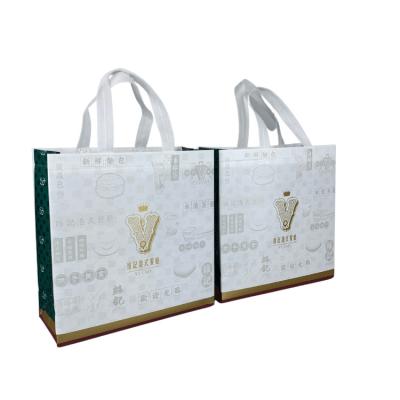 China Fashion Recyclable Style Waterproof Thermal Insulated Reusable Non Woven Shopping Bag With Customize Logo For Takeaway for sale