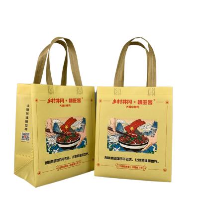 China Fashion Recyclable Style Waterproof Thermal Insulated Reusable Non Woven Shopping Bag With Customize Logo For Takeaway for sale