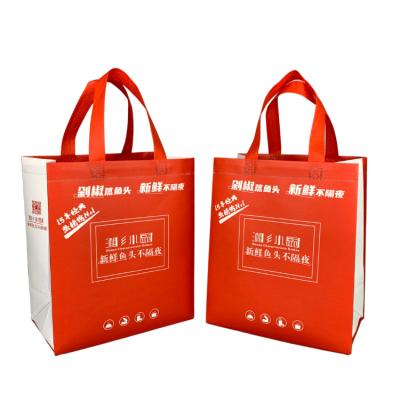 China Fashion Recyclable Style Waterproof Thermal Insulated Reusable Non Woven Shopping Bag With Customize Logo For Takeaway for sale