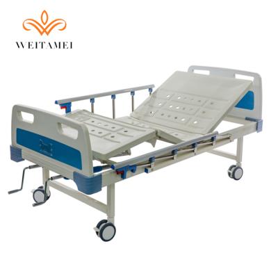 China Equipment Plastic Devices Hospital Hydraulic Folding Medical Nursing Bed For Sale for sale