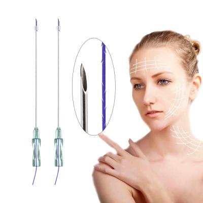 China Face.Breast Factory Price Hiols Pdo Tooth 4-1 Thread 21G 38mm Sharp Needle For Face Lift for sale