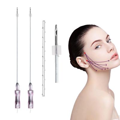 China Face.Breast Korea Collagen Thread W Needle 18g 120mm Blunt Lift Use Pcl Tooth 3-1 Thread For Double Chin for sale