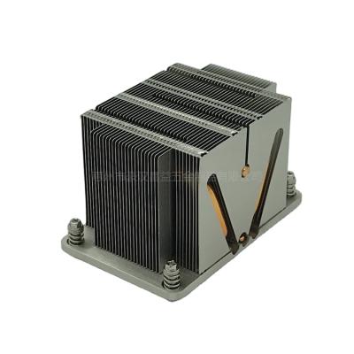 China copper & Aluminum Liquid Cooler 2U Fan Cooler Radiator CPU Cooler 70mm Desktop CPU Cooler for sale