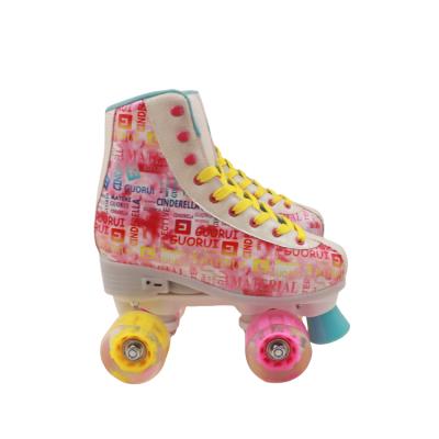 China High Performance Synthetic PVC Leather+velvet Good Quality Kids Wholesale Professional Roller Skates for sale