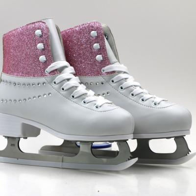 China Durable Cool Black Figureiceskates Adjustable Ice Skates Shoes for sale