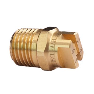 China Fan Vee Jet 8010 Industrial Brass Flat Wash Spray Nozzle for sale