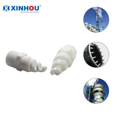 China Cooling XINHOU plastic/pom/pp red/white 90/120 degree cavity cone pigtail jet spiral jet nozzle for sale