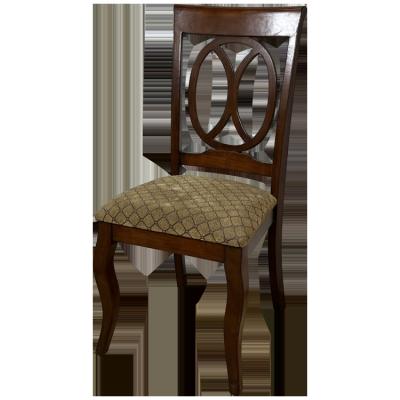 China Modern Furniture Dining Armless Back Chair Walnut Color Modern Dark Leisure Chair Wholesale for sale