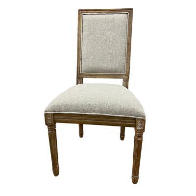 China Wholesale Dining Chair Modern Dining Room Furniture Solid Wood Dining Chair Removable Cover for sale